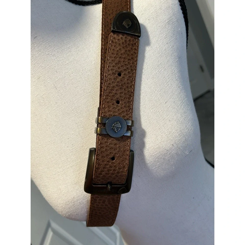 Vintage Brown Leather Western Belt Horse Equine‎ Argentina 146 105